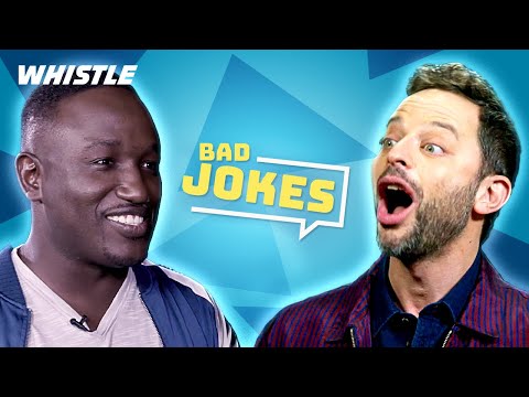 Celebrities Try Not To Laugh At BAD JOKES!
