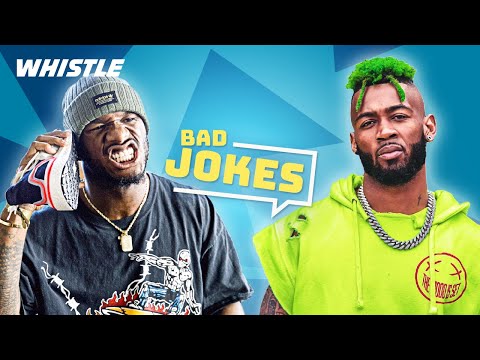 Football Players Tell BAD Jokes! ? | Jalen Mills vs. Deion Jones