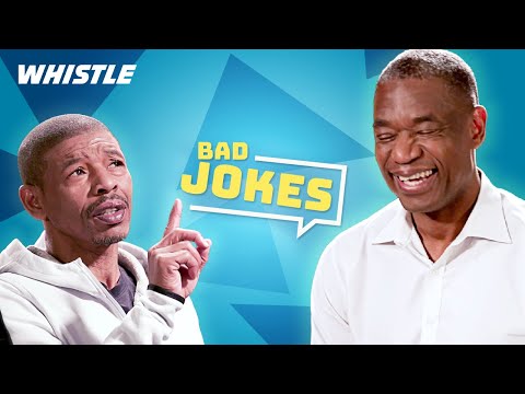 NBA Legends Tell BAD Jokes ? | Dikembe Mutombo vs. Muggsy Bogues