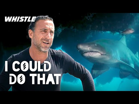 Pro Football Player vs. SHARKS!? | INSANE Military Training!