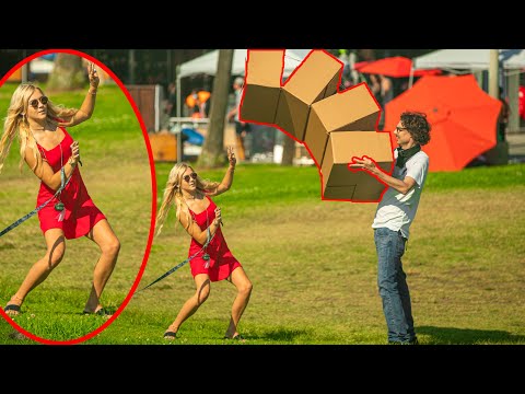 FALLING BOXES PRANK!