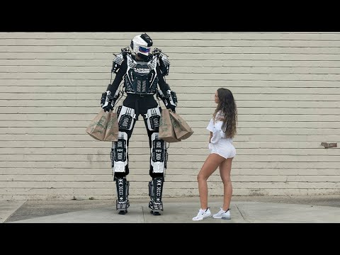 ROBOT PICKING UP GIRLS PRANK PART 3! HoomanTV