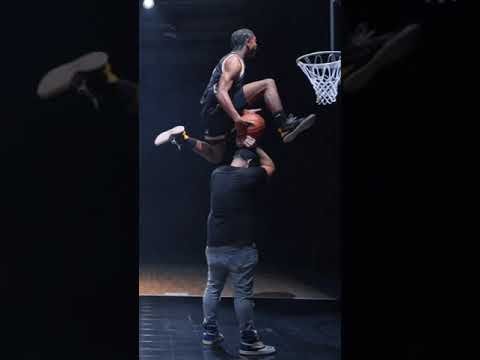His Knee Almost Hit The Rim 🤯 | Dunk League #Shorts
