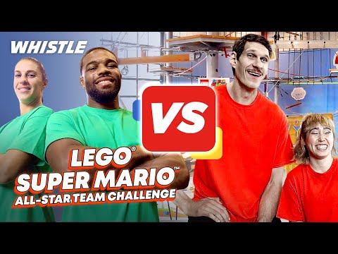 LEGO Super Mario In Real Life 😂 | Boban & Katelyn Ohashi vs. Carli Lloyd & Jordan Burroughs