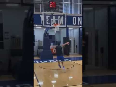 He can dunk on a 13 foot rim! 😱 #shorts