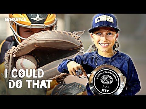 13-Year-Old Baseball PHENOM vs. MLB Catcher Drills! 🔥