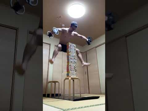 How many boxes did he jump over? 🤔 #shorts #boxjumps