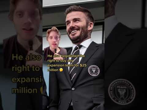 David Beckham signed the best sports contract of all time! 🤯 #shorts #davidbeckham
