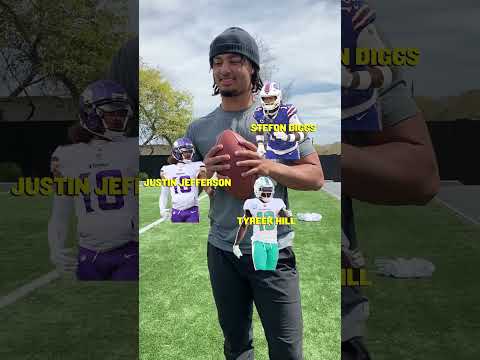 Jefferson, Diggs, or Tyreek? 🤔 ft. Jaxon Smith-Njigba