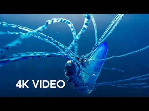 The Deadly Portuguese Man O’ War | 4KUHD |  Blue Planet II | BBC Earth