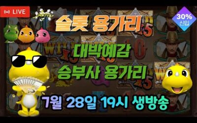 [슬롯 실시간] 슬롯 용가리 7월 28일 19시 생방송 [슬롯] [슬롯실시간] [슬롯머신]