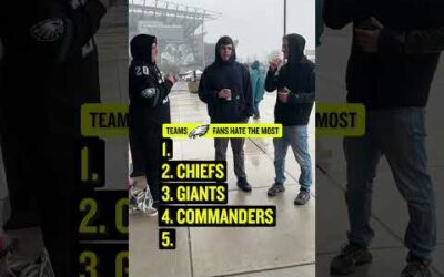Asking Eagles fans which rivals they hate the MOST 😳
