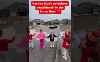 Rashee Rice’s neighbors wish him good luck as he leaves for the Super Bowl ❤
