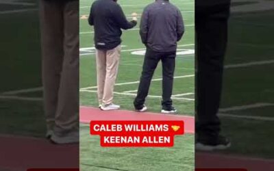 Keenan Alen At Caleb Williams Pro Day! 👀