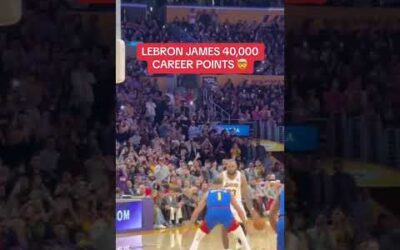 LeBron James becomes the 1st NBA player to score 40,000 points 🤯
