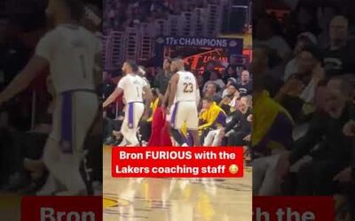 LeBron was NOT happy with the Lakers coaching staff 😳