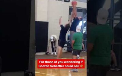 Scottie Scheffler is more than just a golfer 🏌️‍♂️🏀