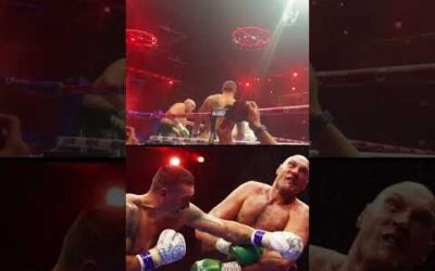 USYK KNOCKS DOWN TYSON FURY 😳 🥊 #furyusyk