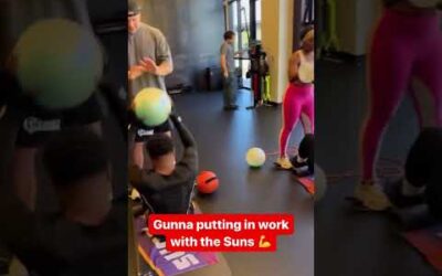 Gunna training with the Phoenix Suns 👀