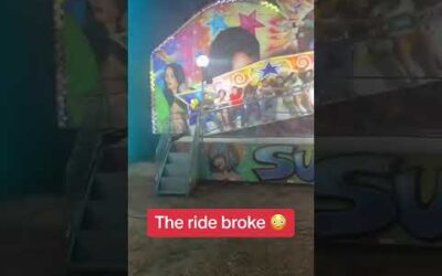 Amusement Park Ride BREAKS 😳