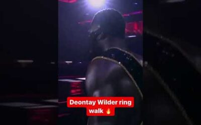 Deontay Wilder walking to the ring for potentially the last time 👀