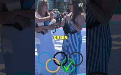 Can you guess the color of the Olympic rings from left to right