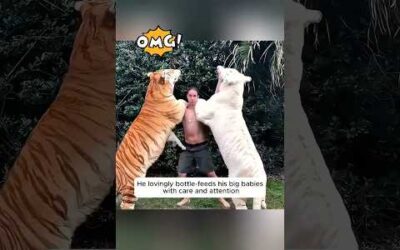 This man has lived among wild animals since childhood