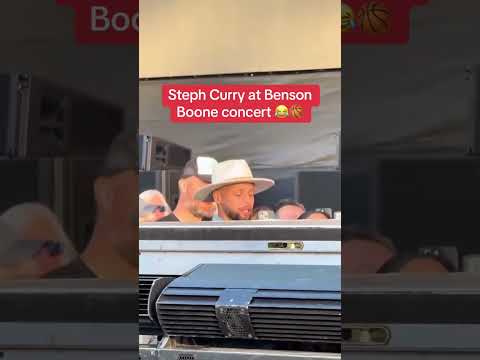 The Way Steph Curry Looks At Benson Boone 😂