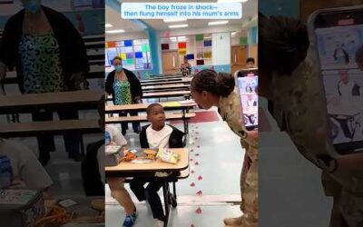 Soldier reunites with family after long deployment