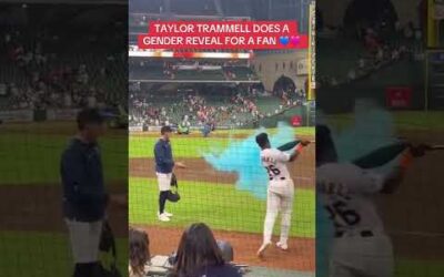 Pro Baseball Player Does A Gender Reveal For Fans 🥹