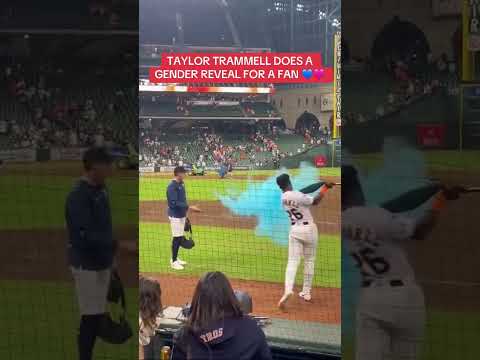 Pro Baseball Player Does A Gender Reveal For Fans 🥹