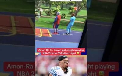 Bro Caught Amon-Ra St. Brown Playing 2K In The Middle Of The Night 💀