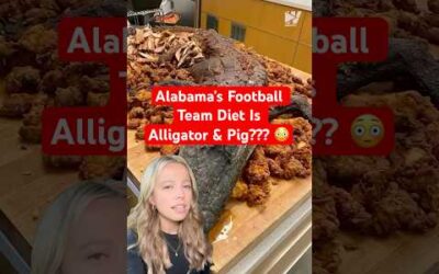 Alabama’s Football Team Diet Consists Of Alligator & Pig??? 😳