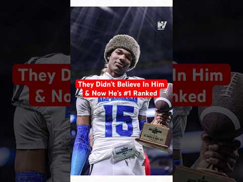 They Didn’t Believe In Him As QB & Now He’s #1 Ranked